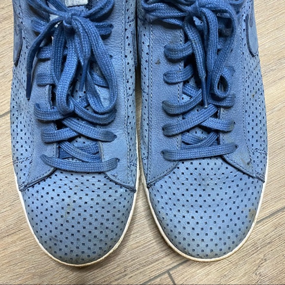 NIKE men’s blue suede Tennis Classic Ultra QS sneakers 12.5 ocean fog blue - Picture 3 of 13